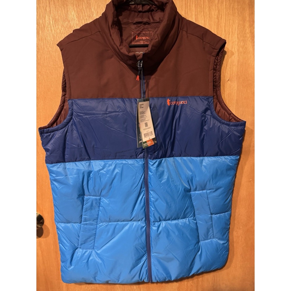 Cotopaxi Size XXL Blue Color Lock Solazo Down Puffer Vest NWT